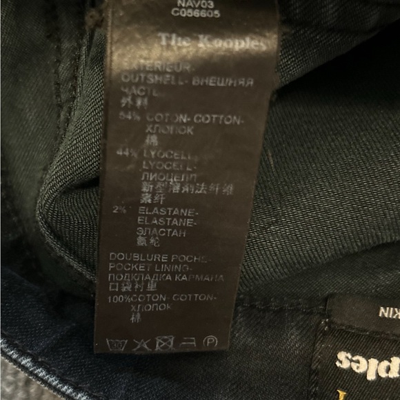 The Kooples Y2K Black Denim Sport Jeans Pants 
Size 28 - Picture 8 of 8